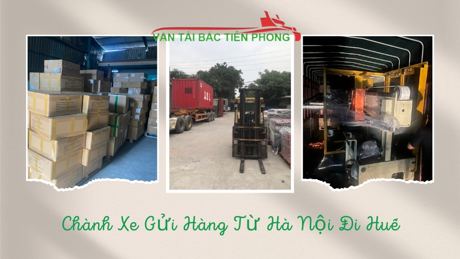 Hình ảnh chành xe tải gửi hàng hoá từ Hà Nội đi Huế