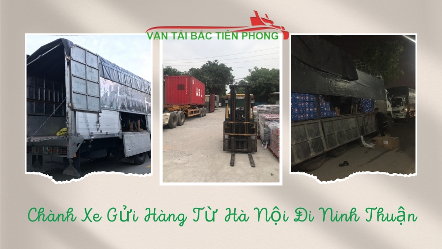 Hình ảnh chành xe tải gửi hàng hoá từ Hà Nội đi Ninh Thuận
