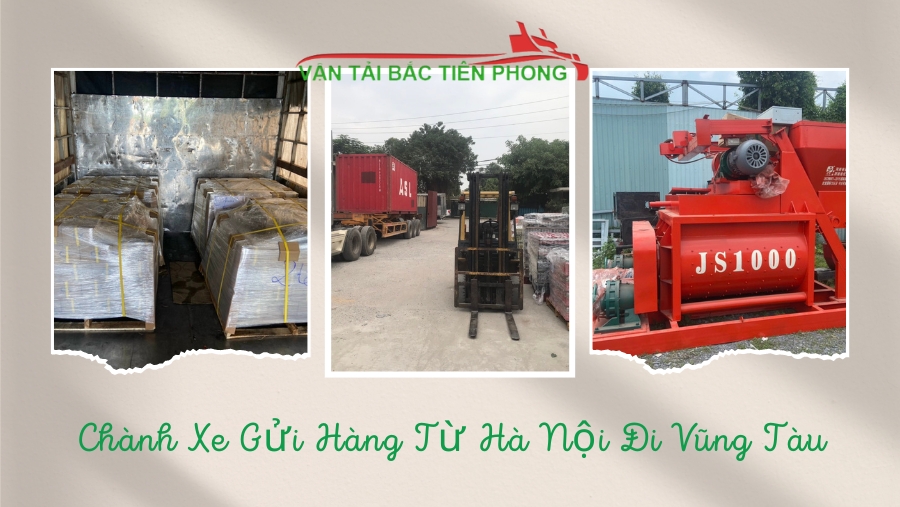 Hình ảnh chành xe tải gửi hàng hoá từ Hà Nội đi Vũng Tàu.