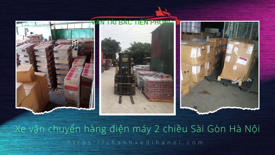 Hình ảnh xe vận chuyển hàng điện máy đi 2 chiều Sài Gòn Hà Nội