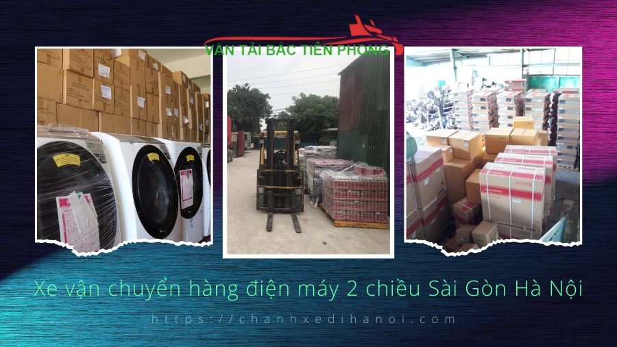 Hình ảnh xe vận chuyển hàng điện máy đi 2 chiều Sài Gòn Hà Nội