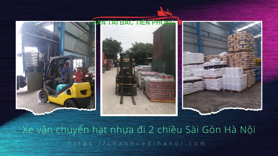 Hình ảnh xe vận chuyển hạt nhựa đi 2 chiều Sài Gòn Hà Nội