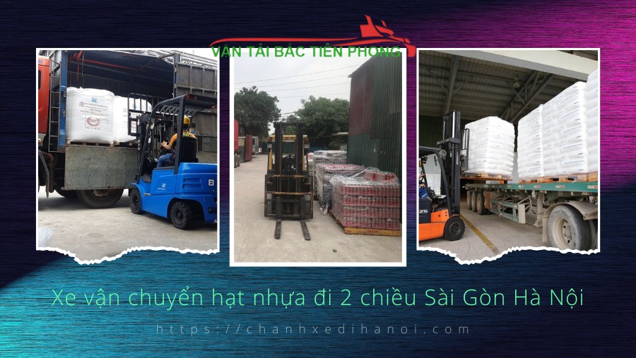 Hình ảnh xe vận chuyển hạt nhựa đi 2 chiều Sài Gòn Hà Nội