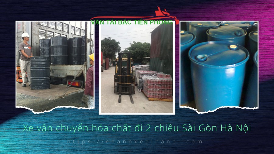 Hình ảnh xe vận chuyển thùng hóa chất 2 chiều Sài Gòn Hà Nội