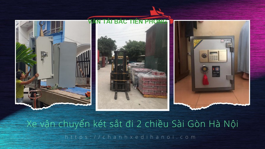 Hình ảnh xe vận chuyển két sắt đi 2 chiều Sài Gòn Hà Nội