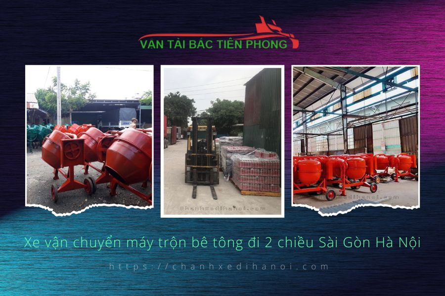 Hình ảnh xe vận chuyển máy trộn bê tông đi 2 chiều Sài Gòn Hà Nội