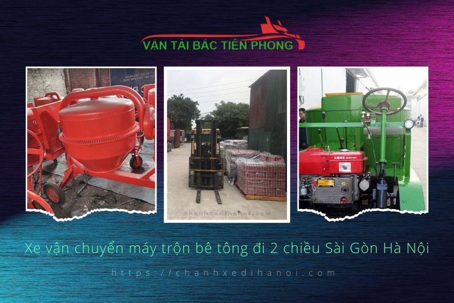 Hình ảnh xe vận chuyển máy trộn bê tông đi 2 chiều Sài Gòn Hà Nội
