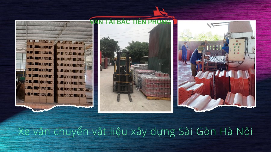 Hình ảnh xe vận chuyển vật liệu xây dựng 2 chiều Sài Gòn Hà Nội