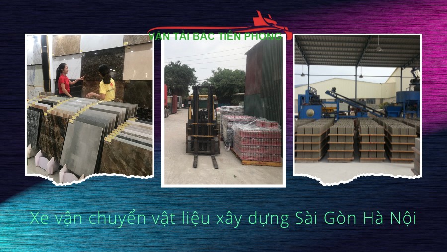 Hình ảnh xe vận chuyển vật liệu xây dựng 2 chiều Sài Gòn Hà Nội