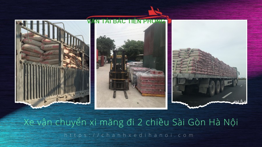 Hình ảnh xe vận chuyển xi măng đi 2 chiều Sài Gòn Hà Nội